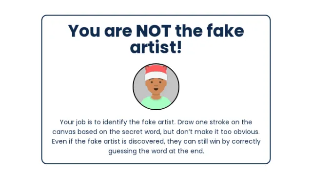 Fake Artist in a TeamBridge lobby